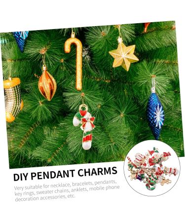 COHEALI 69 Pcs Christmas Ornaments Accessories Bangle Keychain Present Ornaments Xmas Pendant Charm 3.3X1.7CMx3pcs Assorted Colorx3pcs - Buy Online on GoSupps.com