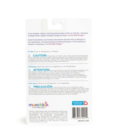 Munchkin Fun Ice Chewy Teether - Blue Foot 1-Pack | Soothing Baby Teething Relief - International Shipping Available - Buy Online on GoSupps.com