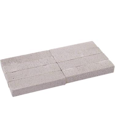 Duendhd 8 Pieces Pumice for Cleaning Pumice Scouring Pad Grey Pumice Stick for Removing Toilet Bowl Ring Bath Household Kitchen Pool - Buy Online on GoSupps.com