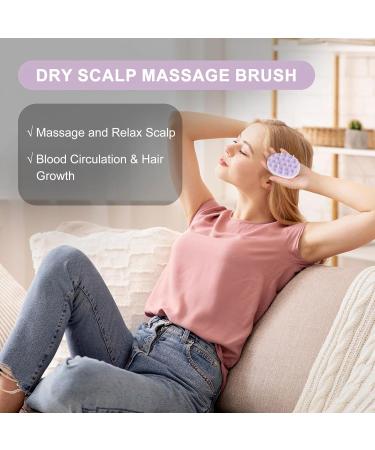 Aimike Organic Scalp Massage Brush - Stimulate Hair Growth & Reduce Dandruff - Mint Green Shampoo Brush for Wet & Dry Hair - Buy Online on GoSupps.com