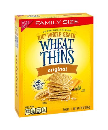 Wheat Thins Original Whole Grain Wheat Crackers Family Size 14 oz - 1 Pack - Buy Online on GoSupps.com
