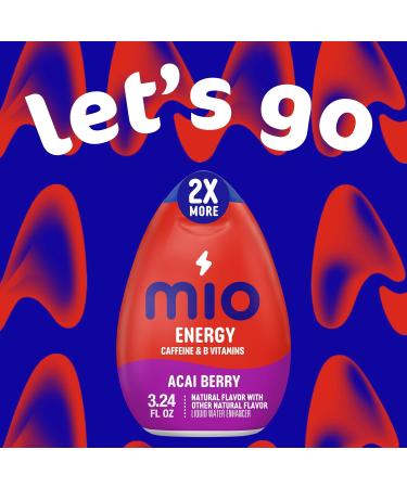 mio Energy Acai Berry Aromatis avec d'autres ar mes naturels rehausseur d'eau liquide flacon de 95 8 ml 95.82 ml (Lot de 1) - Buy Online on GoSupps.com
