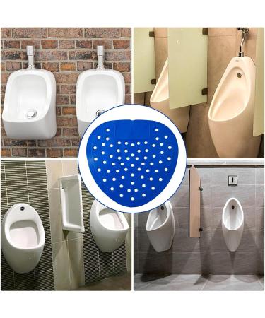 WOBBLO Urinal Deodorant Screen | Air Freshener Natural Urinal Mat Multifunctional Safe for Bathrooms Bathrooms Homes Hotels Blue (10 Pieces) - Buy Online on GoSupps.com