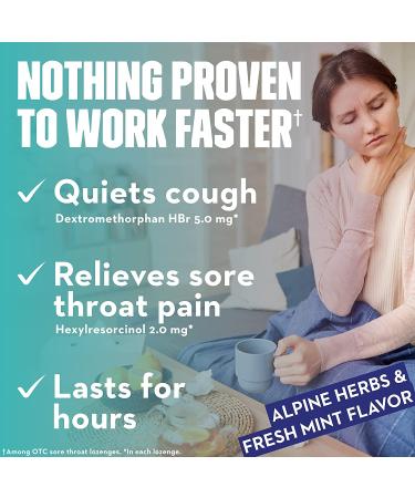 Mucinex InstaSoothe Sore Throat + Cough Relief Drops - Alpine Herbs & Mint Flavor | Fast-Acting, Cooling Comfort Formula | Powerful Oral Pain Reliever (40ct) - Buy Online on GoSupps.com