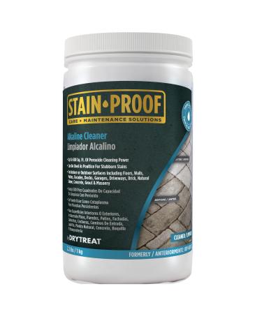 Dry-Treat Stain Proof Alkaline Cleaner - 2.2 lb., Triple-Action Cleaning Formula, Tackles Tough, Old Stains, Multipurpose Cleaner for Stone Grout, Brick Floors, Patio Stone & More
