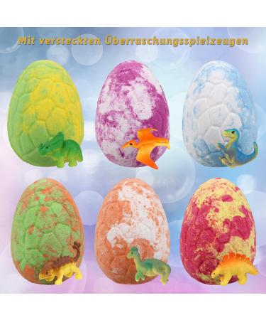 Bandbombs 6PC Bath Bomb Gift Set - Surprise Toys for Kids & Women | Fun Foam Bath Balls with Dinosaur Theme | Perfect Birthday Gift - Buy Online on GoSupps.com