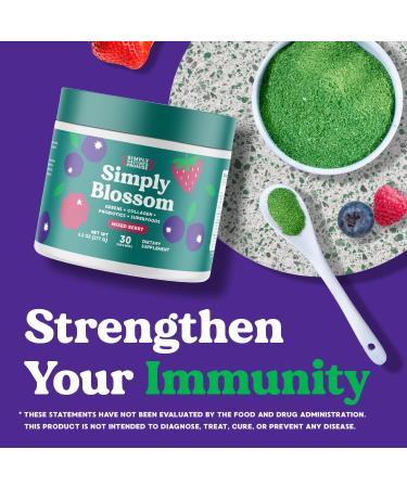 Blossom Nutrition Greens Powder: Probiotic & Digestive Enzyme Mix for Women - Bloating Relief & Superfoods - Licorice Root - 30 Days - Buy Online on GoSupps.com