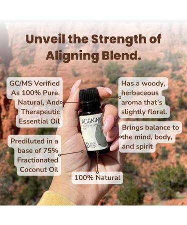 Rocky Mountain Oils Aligning Essential Oil Blend 15ml - 100% Pure & Natural Fractionated Coconut Oil Base - Perfect for Mind & Body Harmony - Buy Online on GoSupps.com