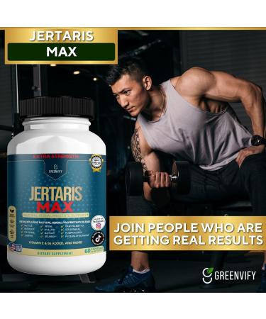 Jertaris Max Extra Strength Prostate Support Natural Herbal Supplement with Saw Palmetto Pygeum Plant Sterols 60 Capsules (5) - Buy Online on GoSupps.com