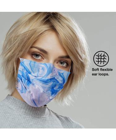 NU R Disposable Face Mask 3Ply Mask with Filter Layer and Elastic Earloop Retail 50pcs/box TIE DYE 50PCS - Buy Online on GoSupps.com
