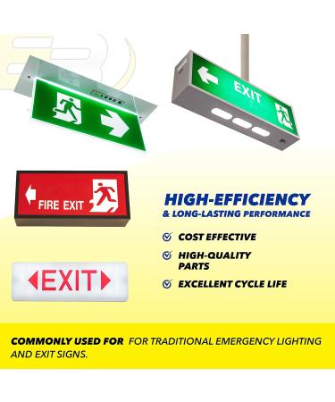 Buy (2-Pack) 3.6V 1000mAh Emergency Light Battery - Compatible with Cooper LPX70RWH ANIC0553 & More | International Shipping - Buy Online on GoSupps.com