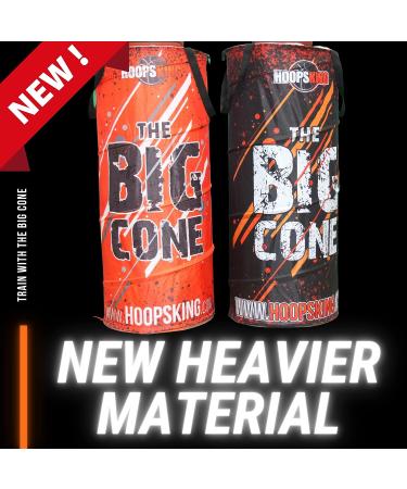 HoopsKing Big Cone Sports Training Cone for Basketball, Soccer, Football & Lacrosse - Black - Buy Online on GoSupps.com