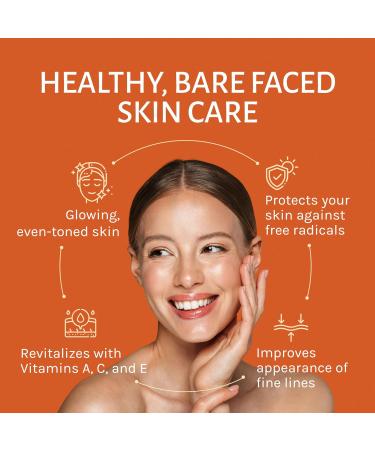 BARE FACE OIL | Antioxidant Botanical Oil | Tone-Enhancing Vitamin A C & E for Radiant Skin | 1oz | International Shipping Available - Buy Online on GoSupps.com