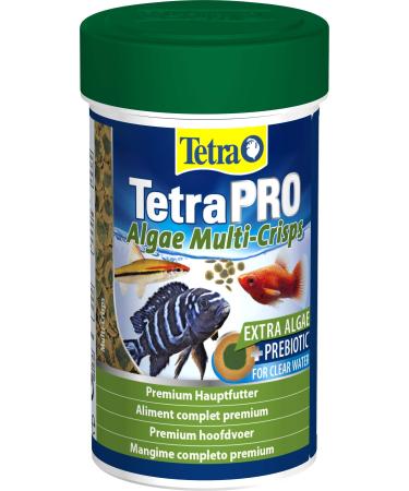 Tetra Pro Algae Multi -Crisps - Premium Fish feed with algae concentrate for increased resistance 100 ml can per algae 100 ml (1 Pack)