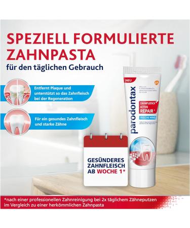 Parodontax Active Gum Repair Toothpaste with Fluoride 75ml - Healthier Gums in One Week | Buy Internationally - Buy Online on GoSupps.com