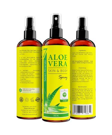 99% Organic Aloe Vera Spray for Skin & Hair - 355 ml | 100% Natural & Pure | No Additives or Thickeners | Fast Absorbing & Residue-Free - Buy Online on GoSupps.com