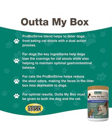 NaturVet Outta My Box 500 Soft Chews - Deters Dogs from Eating Cat Stools | Reduces Odors | 50 Day Supply - Buy Online on GoSupps.com