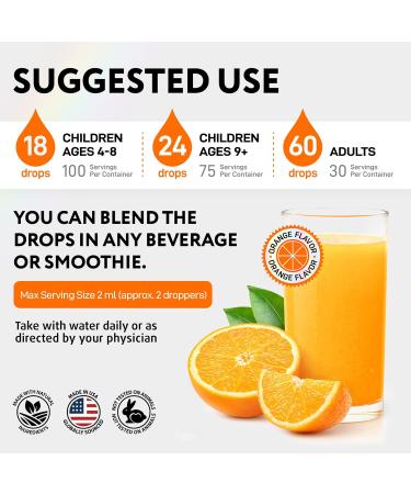 Liquid Vitamin D3 10000 IU (250 mcg) - USDA Organic Vitamin D Drops for Adults & Kids - 100-Day Supply - Vit D3 with MCT Oil for Better Absortion - Bone & Immunity Support, Dental Health*, Made in USA 2 Fl Oz (Pack of 1) - Buy Online on GoSupps.com