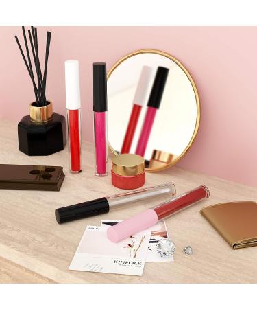 RONRONS Set of 20 Refillable Lip Gloss Bottles with Rubber Inserts - Pink+Black Empty Lip Gloss Tubes - Buy Online on GoSupps.com