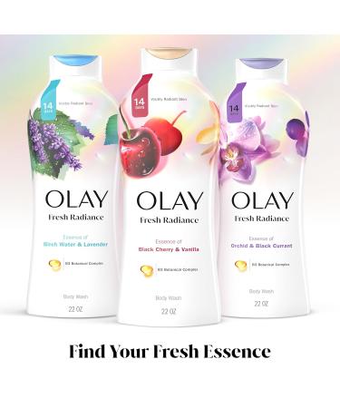 Olay Body Wash for Women Fresh Radiance Refreshing & Renewing Made with Plant Based Cleansers B3 Botanical Complex For All Skin Types Black Cherry & Vanilla Scent 22 fl oz Black Cherry and Vanilla 22 Fl Oz (Pack of 1) - Buy Online on GoSupps.com