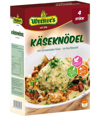 Werner's Vegetarian Bread Dumplings with Emmental Cheese - 4 Pack No Colorings 6 Packs per Carton | International Shipping - Buy Online on GoSupps.com