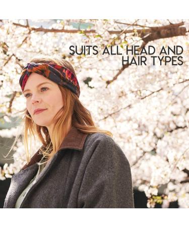 CHARM Womens Tie-Dye Head Wrap - Fashion Turban Headband Hippy Yoga Hairband Twist Knot Festival Hair Band A - Buy Online on GoSupps.com