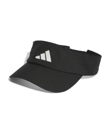adidas Unisex Visor Aeroready Visor One Size Black/White