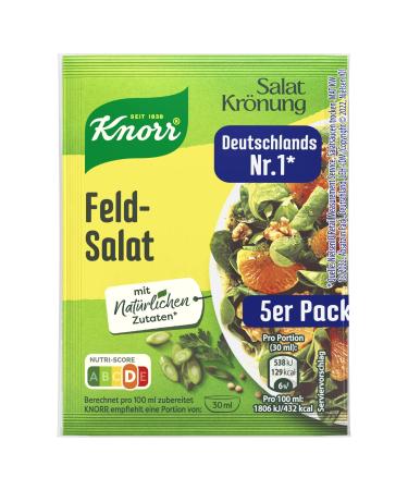 Knorr Salatkr nung lamb's lettuce for a delicious salad dressing with natural ingredients* 15x 5-pack (15 x 52 ml)