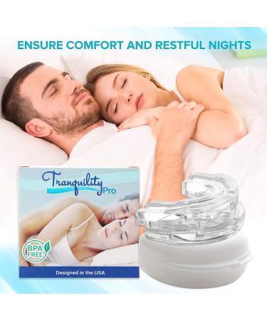 Tranquility PRO 2.0 Anti-Snoring Mouth Guard - Adjustable Night Time Teeth Mouthguard for Bruxism & Stop Snoring - Custom Fit & Molding - Buy Online on GoSupps.com