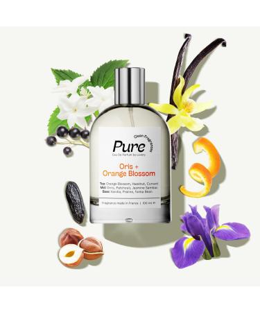 Pure Oris & Orange Blossom Perfume for Women and Men Inspired by L.a Vi.e Be.lle Eau De Parfum Spray Long Lasting Clean Fragrance 100ml Floral Perfumes for Womens Birthday Gifts for Mom - France PURE Oris and Orange Blossom