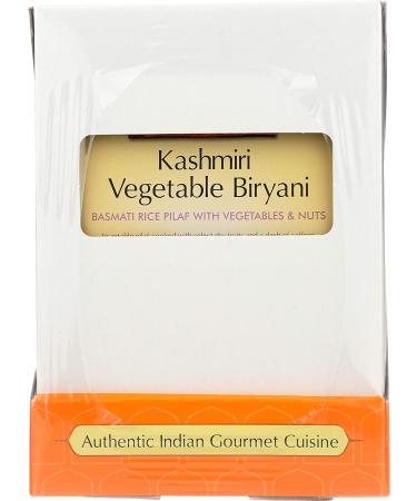 Kitchens of India Kashmiri Vegetable Biryani 8.8 Oz (Pack of 6) - Authentic Indian Basmati Rice Pilaf with Vegetables & Nuts - Buy Online on GoSupps.com
