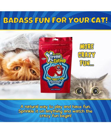 Xtreme Catnip Leaf 1 oz. - 100% Natural, Organically Grown, Super Concentrated Catnip Leaves - Non-Addictive Fun Cat Treat for Toys, Scratching Posts, and More - Buy Online on GoSupps.com