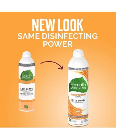 Seventh Generation Disinfectant Spray - Fresh Citrus & Thyme Scent - 13.9 Ounce (Pack of 4) - Buy Online on GoSupps.com