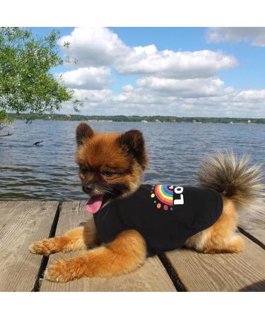 Cotton Dog T-Shirt Summer Clothes | Soft & Breathable Pet Tank Top | Sleeveless Rainbow Vest for Small Medium Cats & Dogs - Buy Online on GoSupps.com