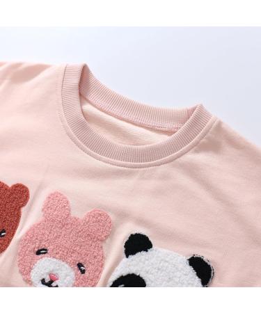 Girls Cotton Sweatshirt - Long Sleeve Pullover for Toddler - Age 1-12 Years | 6-7 Years Bears Design - Buy Online on GoSupps.com
