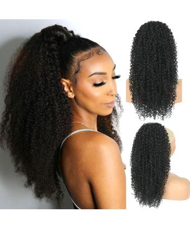Oseti Kinky Curly Drawstring Ponytail for Black Women - 26in Deep Curl Synthetic Extension - Buy Online on GoSupps.com