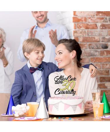 Happy 30th Birthday Cake Topper - Sumerk 30 Years Cake Decoration for Boys & Girls - Perfect Tortendendeko for 30th Birthday Celebrations - Buy Online on GoSupps.com