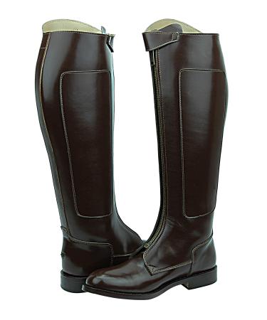 Hispar Mens Man Invader-1 Polo Players Boots Tall Knee High Leather Equestrian Brown REGULAR CALF 11