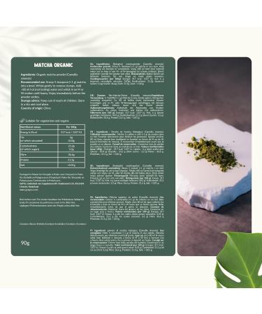  Cupplement Cupplement - 4 sachets of Matcha Premium 90g - Organic - Free Matcha Whisk - Green Tea Powder of the highest quality - Buy Online on GoSupps.com