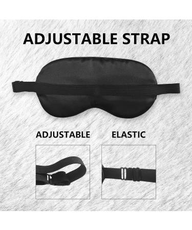 Love You More XOXO Silk Eye Mask Adjustable Blindfold for Sleep & Travel | Perfect Gift for Couples - Buy Online on GoSupps.com