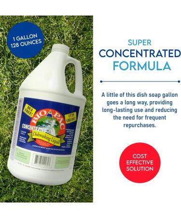 Biodegradable Dishwashing Detergent - Concentrated 1 Gallon Dish Soap | Bulk Cruelty-Free Kitchen Cleaner - Buy Online on GoSupps.com