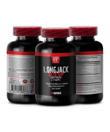 Energy booster pills for men - LONGJACK SIZE UP (MALE ENHANCEMENT FORMULA) - Longjack - energy pills for men - tongkat ali maca root for men - l-arginine - energy proprietary blend 1 Bot 60 Caps