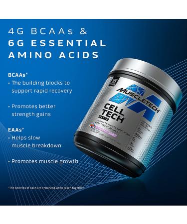 Muscletech Cell Tech Elite Icy Berry Slushie â€“ 1.31 lbs (594g) | Boost Muscle Recovery & Growth - Buy Online on GoSupps.com