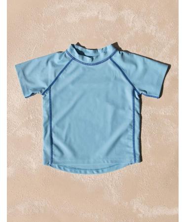 Leveret Short Sleeve Baby Boys Girls Rash Guard UPF 50+ Swim Shirt (12M-5T) Blue - Buy Online on GoSupps.com