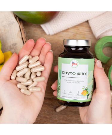 Phyto Slim 90 Capsules | High Bioavailability | Garcinia Cambogia Green Tea & More - Premium Plant-Based Slimming Supplement - Buy Online on GoSupps.com