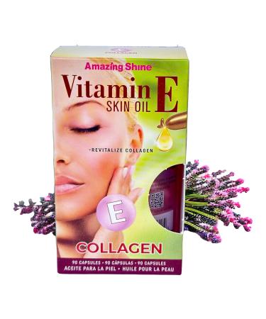 Amazing Shine Collagen Skin Oil | 100% Organic Anti-Aging Formula | Smoothing & Firming Skin Care | Reduce Wrinkles & Dry Skin (90 Capsules - Buy Online on GoSupps.com