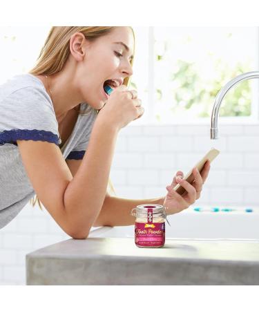THE DIRT Tooth Powder | Natural Fluoride-Free Vegan Toothpaste Alternative with Essential Oils & Bentonite Clay (Rose Clove 51g) - 6 Month Supply - Shop Internationally - Buy Online on GoSupps.com