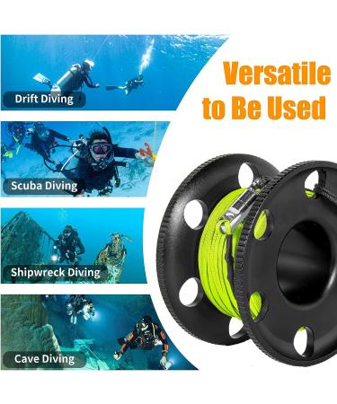Pluzluce 100FT Big Scuba Diving Reel - Aluminum Alloy Large Spool for Underwater Activities - Buy Online on GoSupps.com