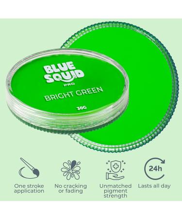 Blue Squid PRO Face Paint - Classic Bright Lime Green (30gm) | Water Activated Face & Body Paint for Adults & Kids | Halloween & SFX Makeup - Buy Online on GoSupps.com