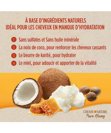 Creme of Nature Knot Away Leave-in Detangler - Pure Honey, Coconut Oil, Shea Butter - 8 oz - Buy Online on GoSupps.com